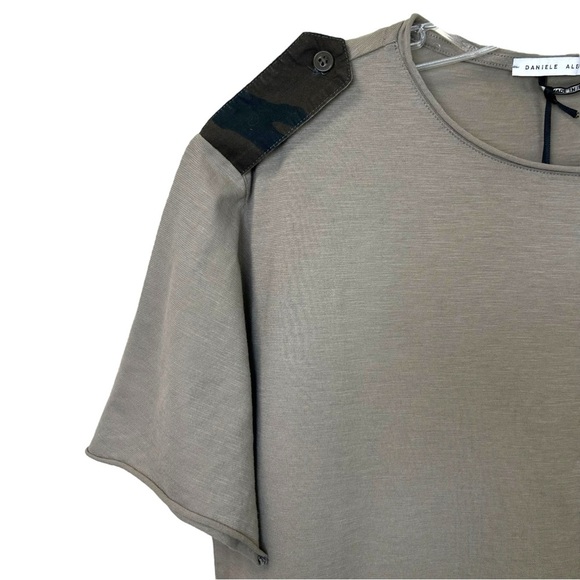 Daniele Alessandrini - NWT Men’s Short-Sleeve T-Shirt, Camo, Cotton - Tan Small - Picture 10 of 12